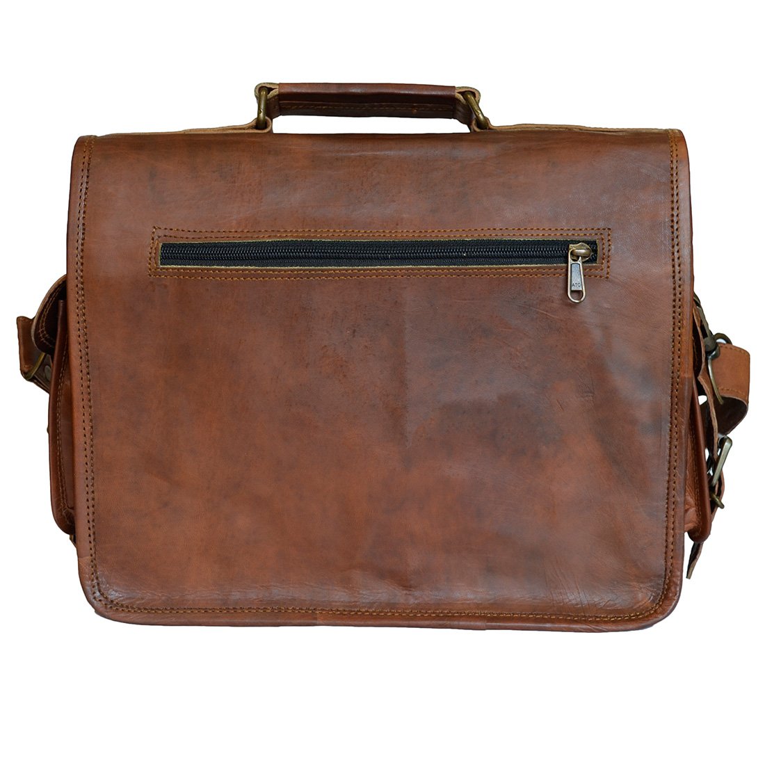 Mad Over Shopping Estilo Vintage Bolsas de Cuero Genuino Acolchado Lente de la cámara Funda DSLR Bag