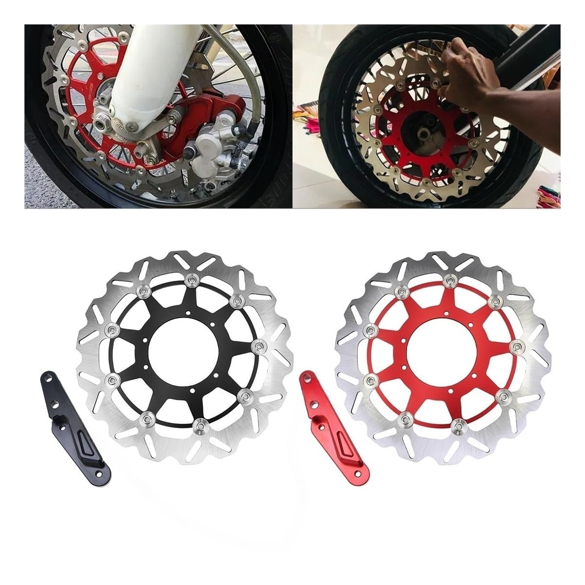 Dischi Freno Moto Moto Per 320 Millimetri Disco Rotore Anteriore Freno Flottante Per CRF450RX 250RX CRF450X CRF250X CRF450R CRF250R 2004-2023