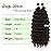 Eerya Long Curly Braiding Hair 18 Inch 2 Packs Deep Ocean Wave Crochet Hair for Black Women Deep Wave Braiding Hair for Boho Braids18 inch, 2
