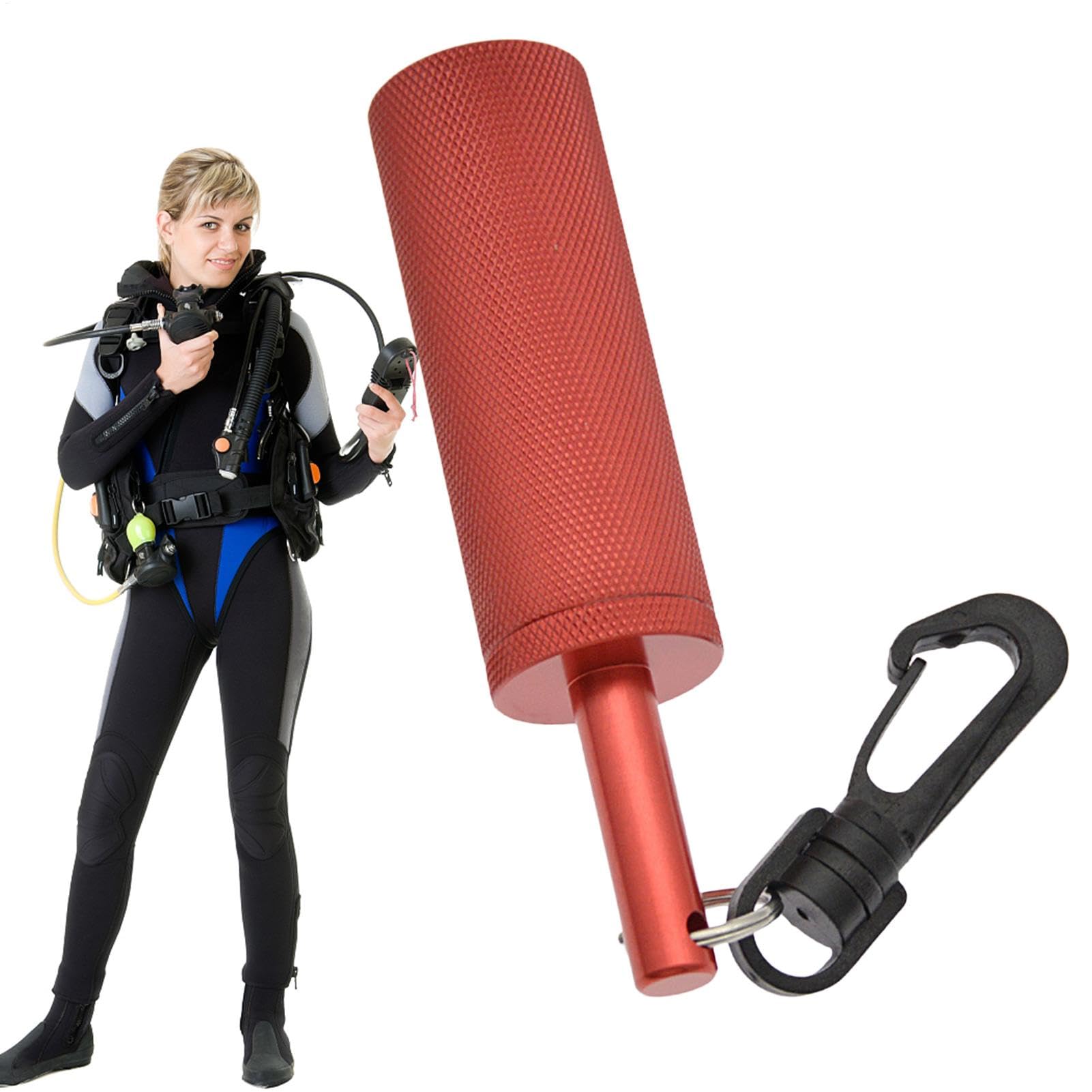 Hochet de plongée - Shaker de plongée, Shaker sous- en d'aluminium pour plongée sous-Marine avec Clip | Dispositif de Communication sous-Marine, Cloche de signalisation, générateur Bruit