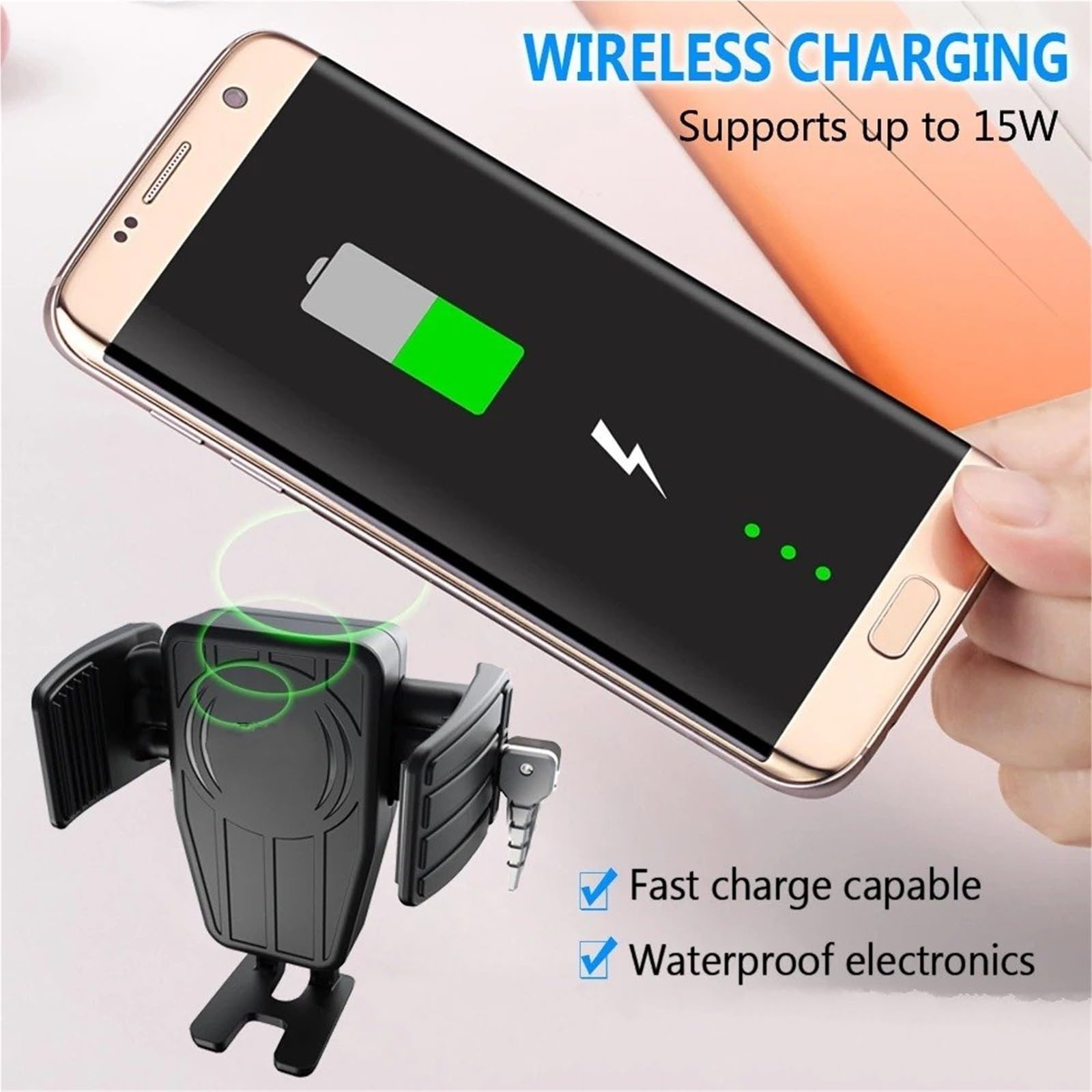 Otilli Supporto Telefono Universale Supporto Telefono Moto Antivibrazione - Universale Per Gold Wing Supporto Telefono Per Gold Wing Gl1800