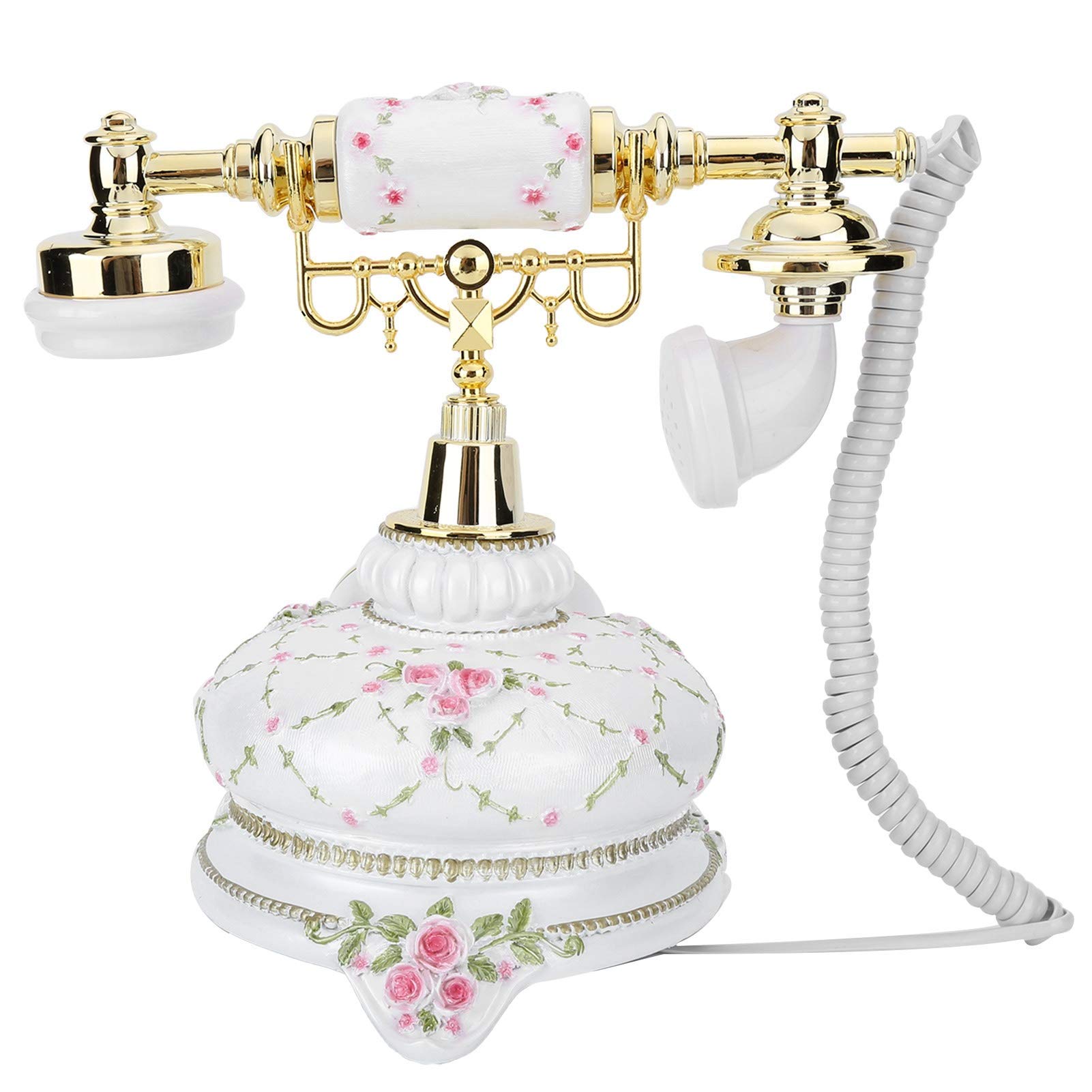 Retro Vintage Antyczny telefon, FSK/podwójny system Home Office Dial Telefon Old Fashion stacjonarny