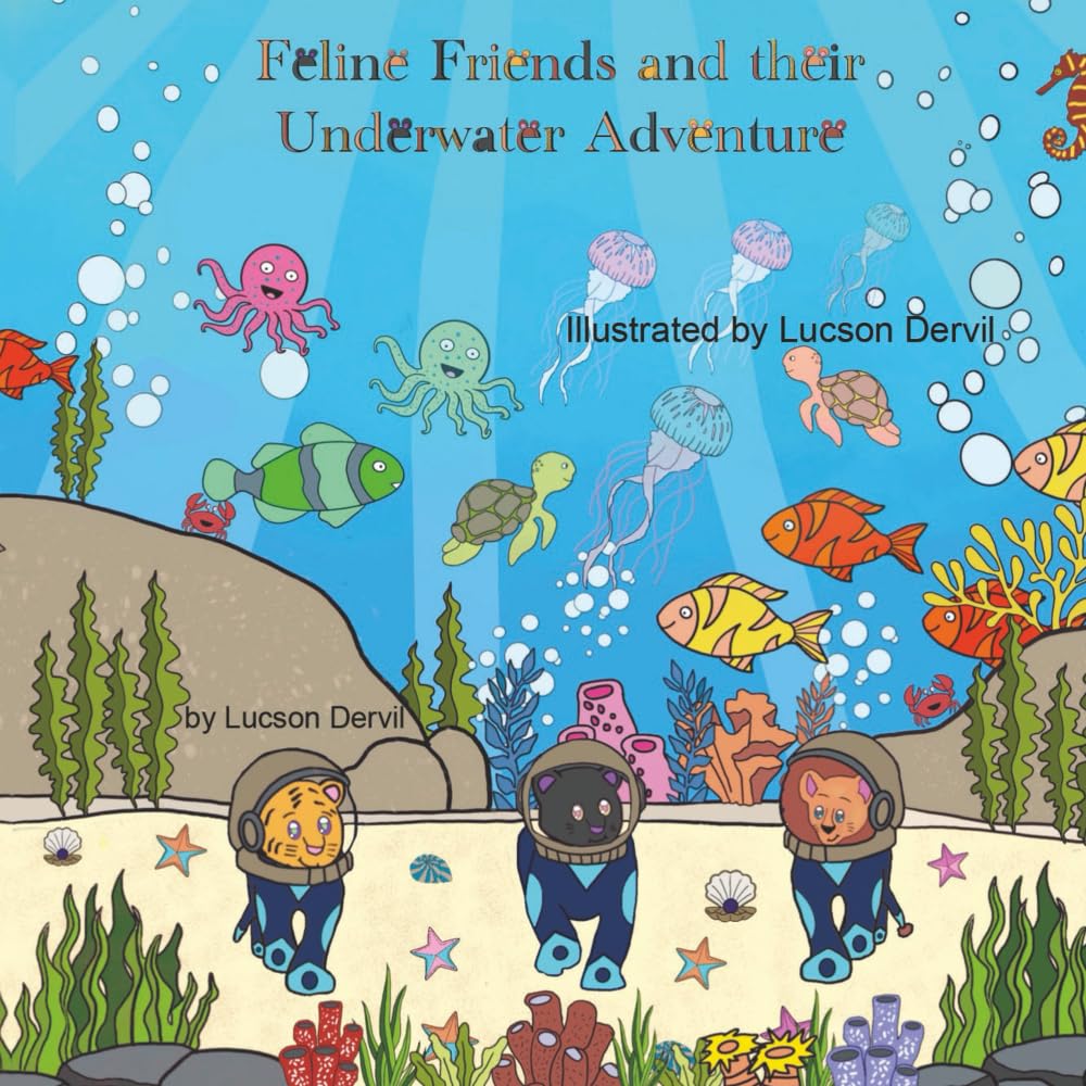 Feline Friends and their Underwater Adventure
