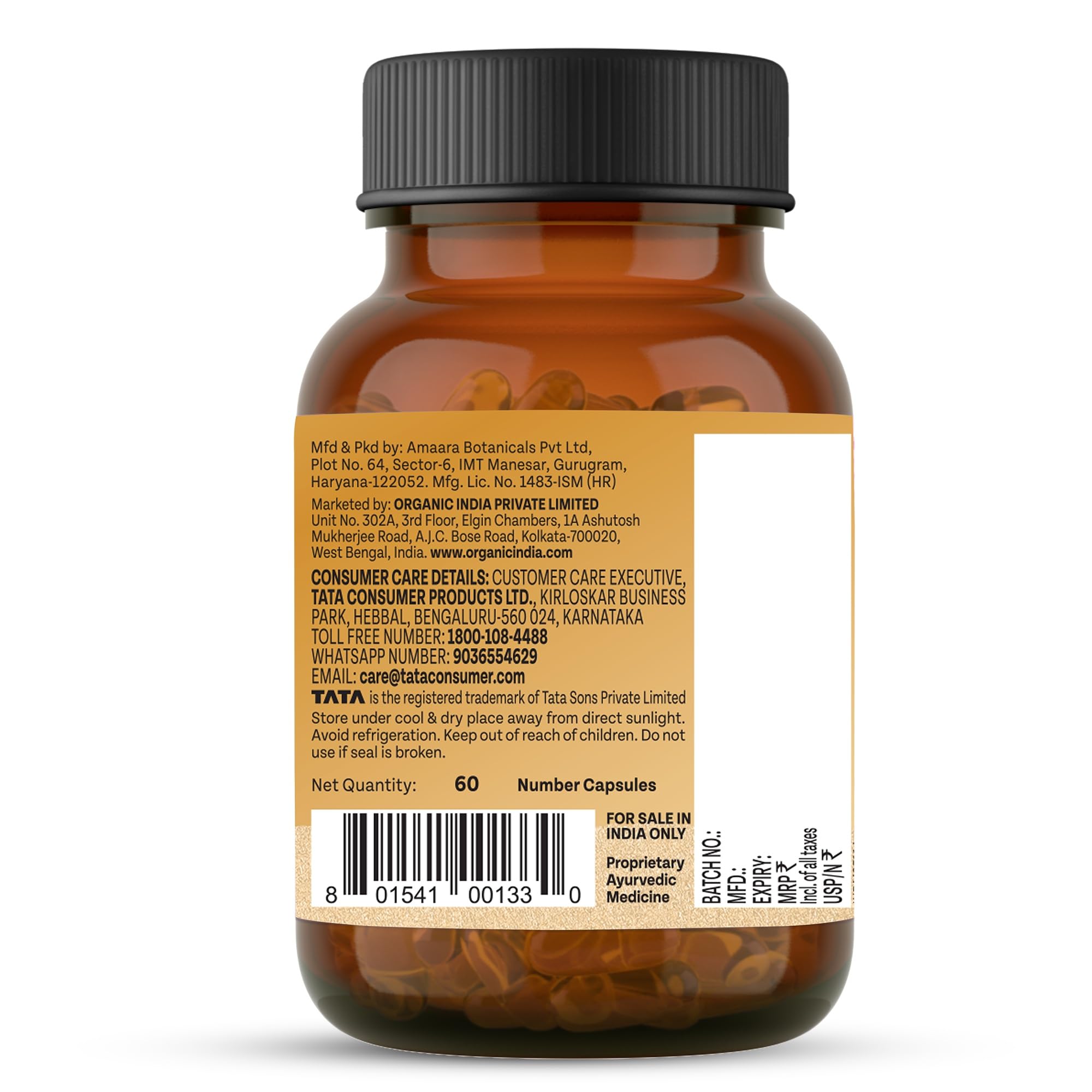 Organic India Shilajit Advance Capsules, 60 Veg Capsules, 75% Fulvic Acid, With Ashwagandha, Gokshura & Safed Musli, Strength, Stamina, Energy & Vitality Support product image 8