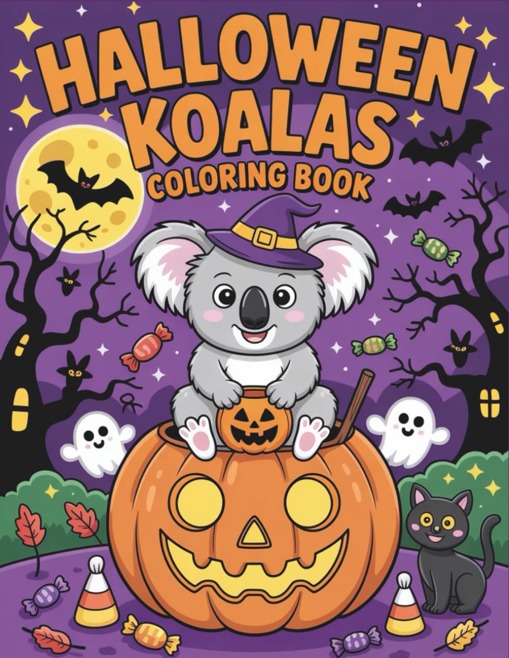 Halloween Koala: Cute and Spooky Koalas in Costumes – Fun Halloween Pages for Boys and Girls