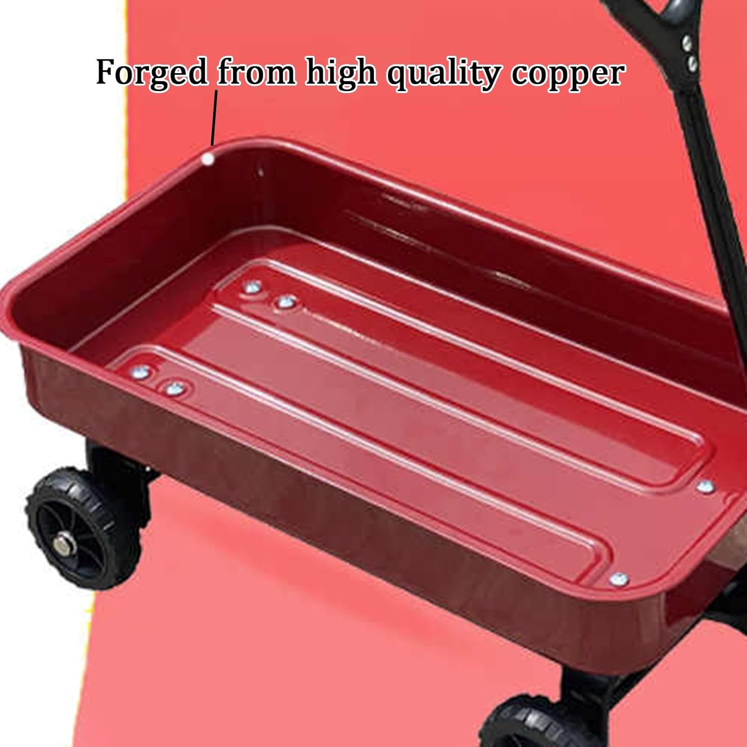 Wheelbarrow, 132LBs Dump Cart, with Easy to Assemble Steel Frame, for Garden, Beach, Shopping, Camping, Sports
