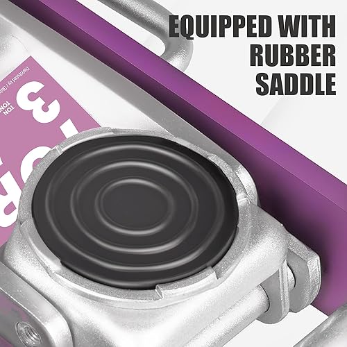 Miniatura 5 de Torin AT830003XLB Gato económico de aluminio de perfil bajo para garaje con bomba de elevación rápida, capacidad de 3 toneladas (6,000 libras),