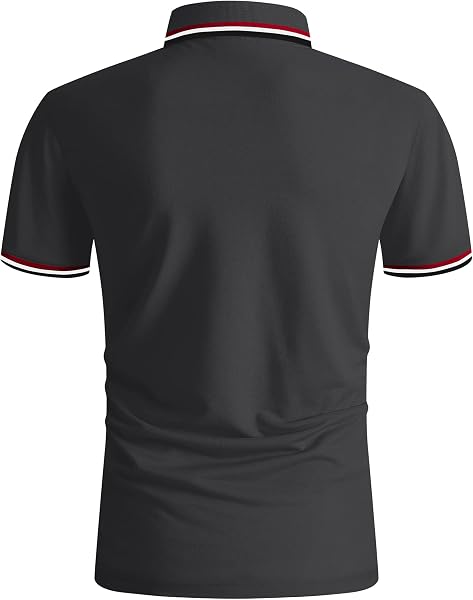 SwissWell Polo pour Homme Manches Courtes Golf Polo Léger été Chemises Respirantes T Shirt Séchage Rapide - 3