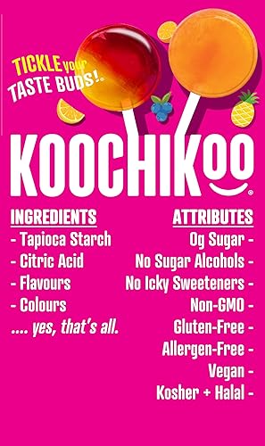 Miniatura 4 de Koochikoo Bolsa de piruletas orgánicas sin azúcar, 10 unidades (paquete - 3)