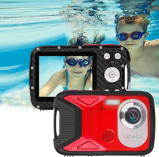 GDC8026 Waterproof Digital Camera/ 8x Digital Zoom/ 21 MP/ 1080P FHD/ 2.8 TFT LCD Screen/Underwater Camera for Beginners/Kids/Children/Teenagers/Students/The Elderly