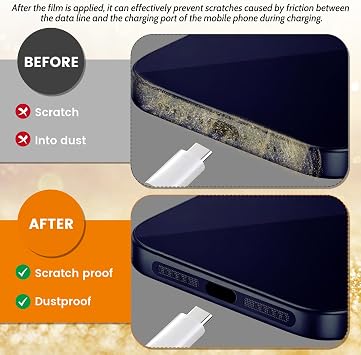 携帯電話スピーカーメタルダストメッシュ、iPhone 17 Pro Max用、充電ポートダストプラグ、クリーニングブラシクリーニングツールセットダークブルー