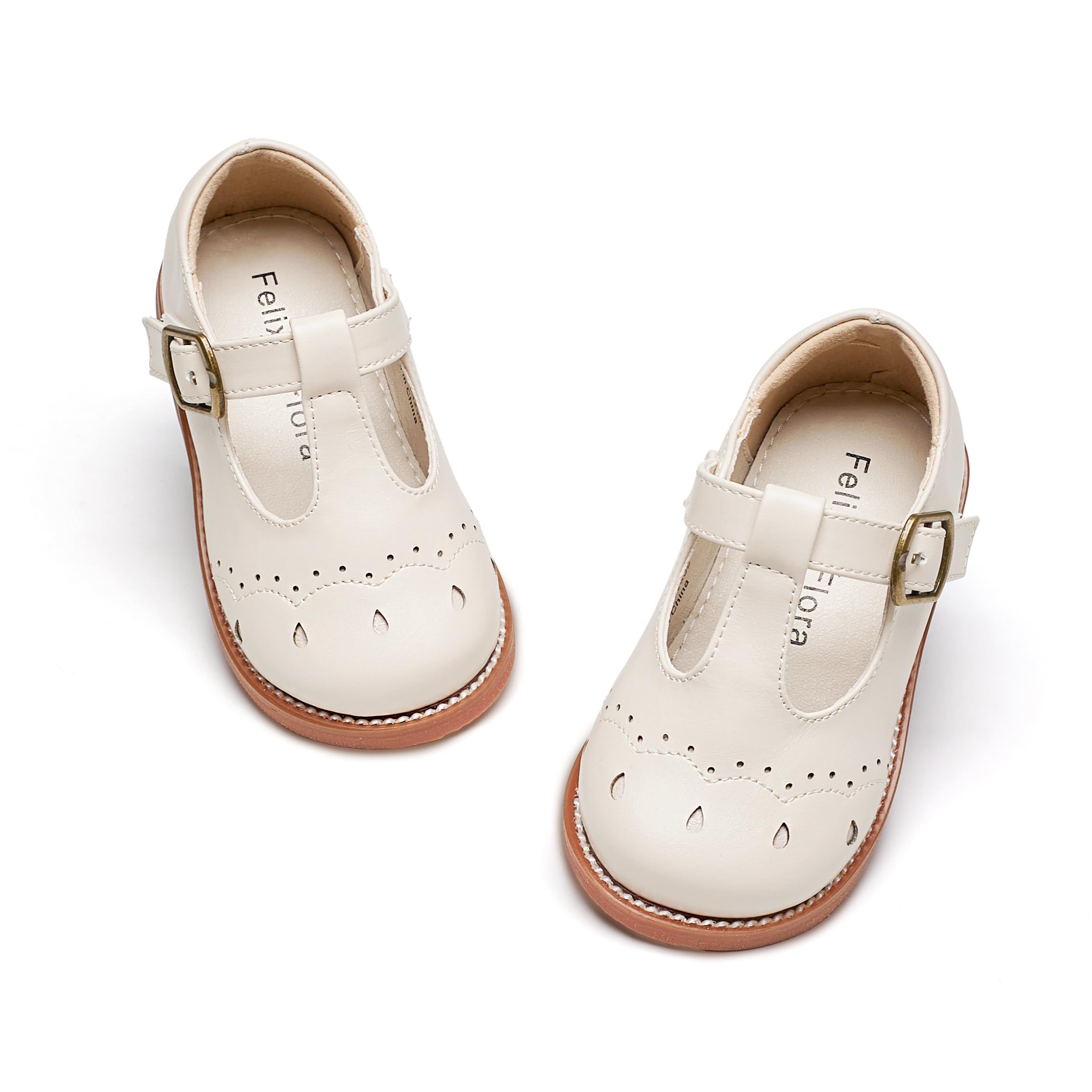 Felix &amp; Flora Toddler Girl Mary Jane Dress Shoes - School Oxford Flats for Girl Party Shoes.