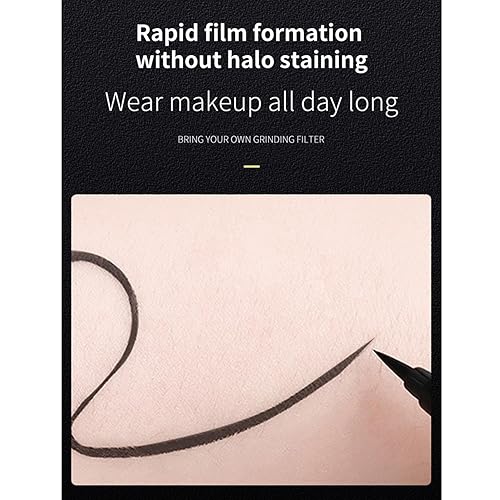 Miniatura 4 de Herramienta de maquillaje de precisión, lápiz delineador de ojos de larga duración 20G, sello de plantilla de cejas de doble color, lápiz de ojos de