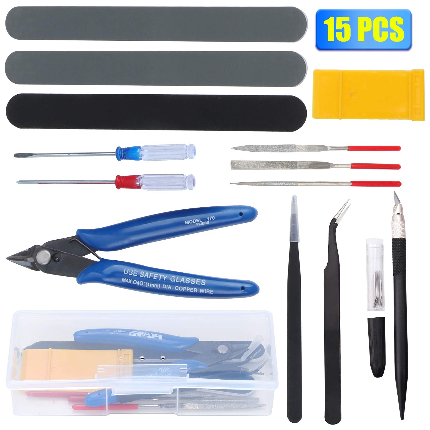 HSEAMALL 31 Pièces Outils de Modélisme Gundam Modèle Outils Kit Maquette Construction Modèle de Base Réparation et Fixation Hobby Building Craft Set