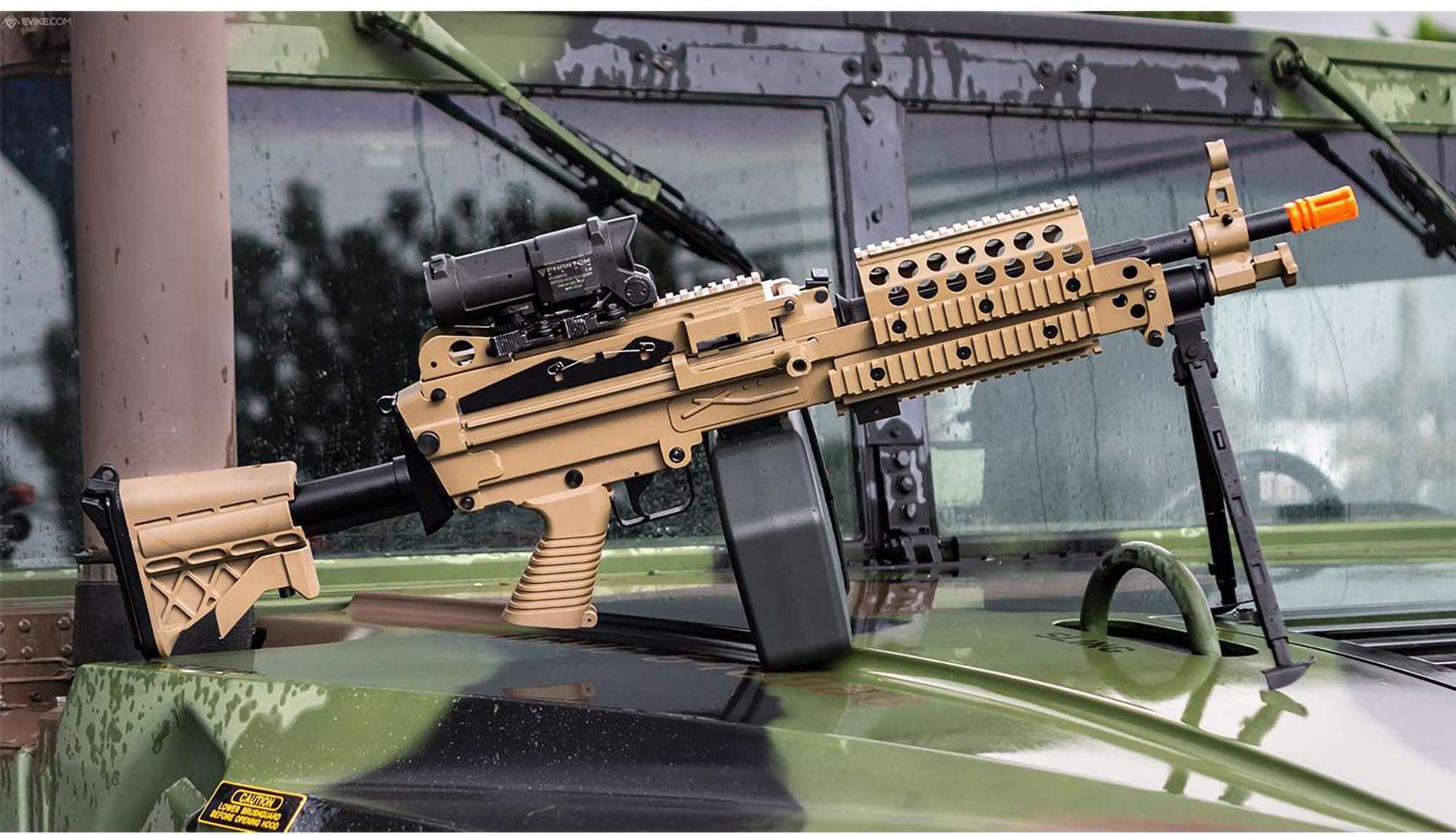 Amazon.com : Evike Airsoft - A&K/Cybergun FN Licensed M249 Minimi