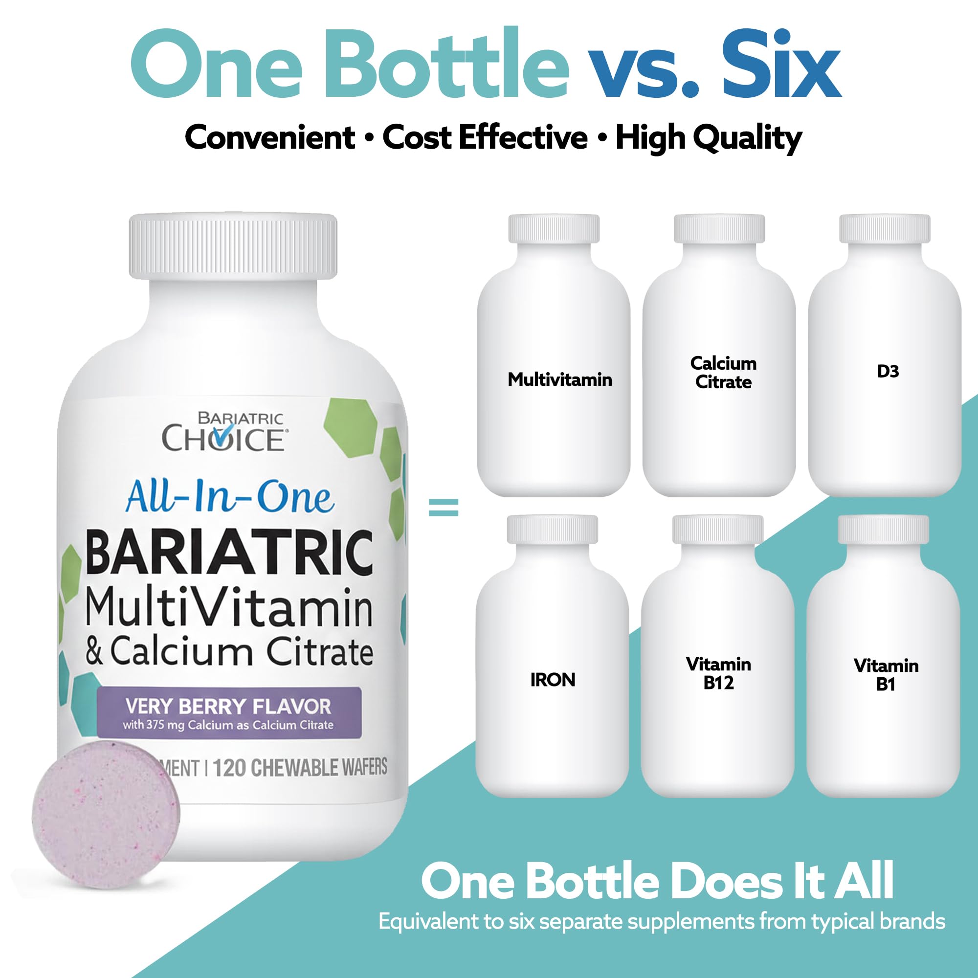 Bariatric Choice All-in-One Chewable Multivitamin + Iron & Calcium (30-Day) — Amazon image 5