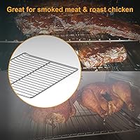 Vista 5 de Rejilla de cocina de repuesto para rejillas de ahumador eléctrico Masterbuilt de 30 pulgadas, 14.6 x 12.2 pulgadas, paquete de 3 rejillas de acero