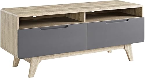 Modway Origin Mid-Century - Soporte para TV 47 pulgadas color gris