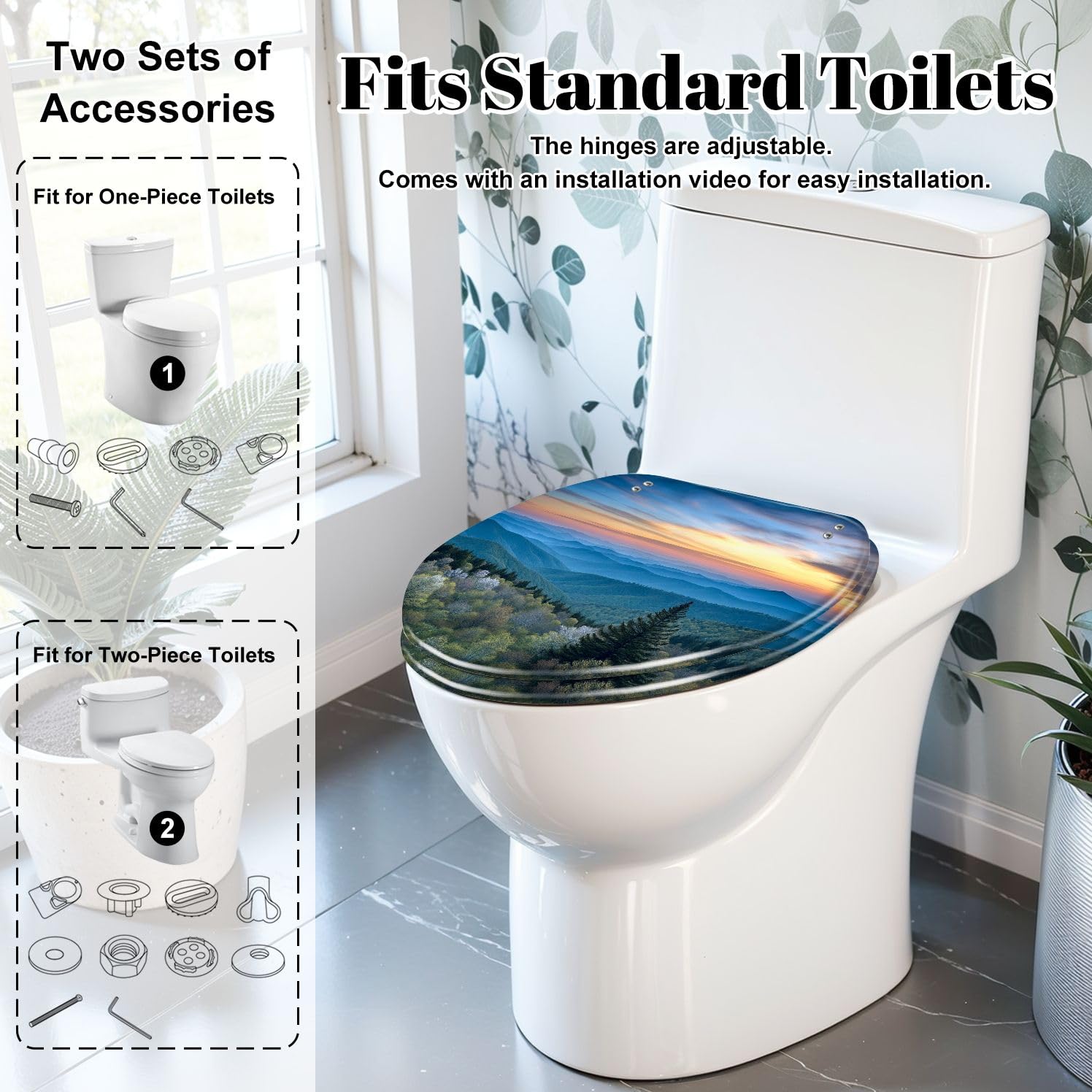 Asiento de inodoro redondo de cerámica Talavera para baños mexicanos