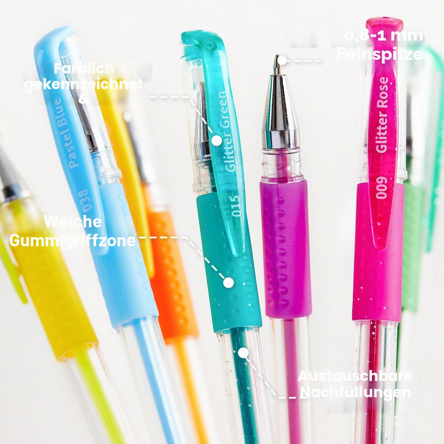 Shuttle Art 120 teiliges Gelstifte Set, 60 bunte Gel Stifte mit 60 Ersatzminen in Tragetasche, mit Malbuch für Erwachsene, Glitzer, Neon, Pastell, Metallic, Glitzerstifte für Mädchen Kinder