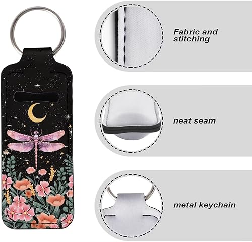 Vista 24 de doginthehole Chapstick - Llavero con clip y funda de neopreno para bálsamo labial