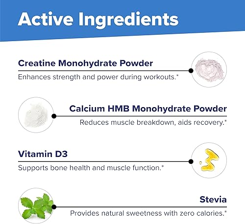 Miniatura 7 de Superior Source Creatine HMB - Monohidrato de creatina para apoyo muscular, recuperación y ejercicio - Sin colorantes - Sin sabor, 8.75 oz