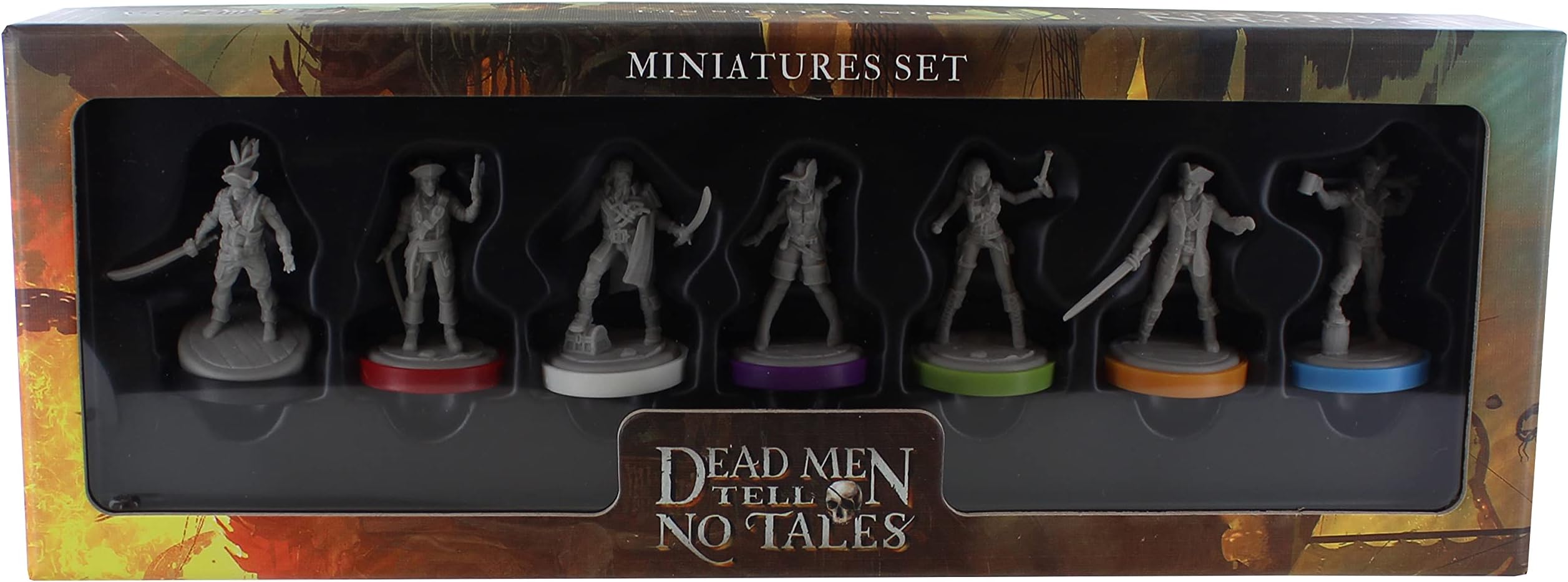 MIGDM102 Dead Men Tell No Tales Miniatures Pack, 7 Miniatures, Ages 13+ Cooperative Pirate Strategy Game