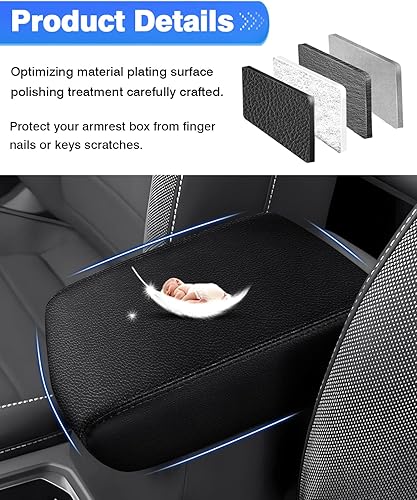 Miniatura 4 de Autorder Funda de consola central para Volkswagen VW Taos 2022 2023 2024 Accesorios Funda para reposabrazos Funda antiarañazos para consola central