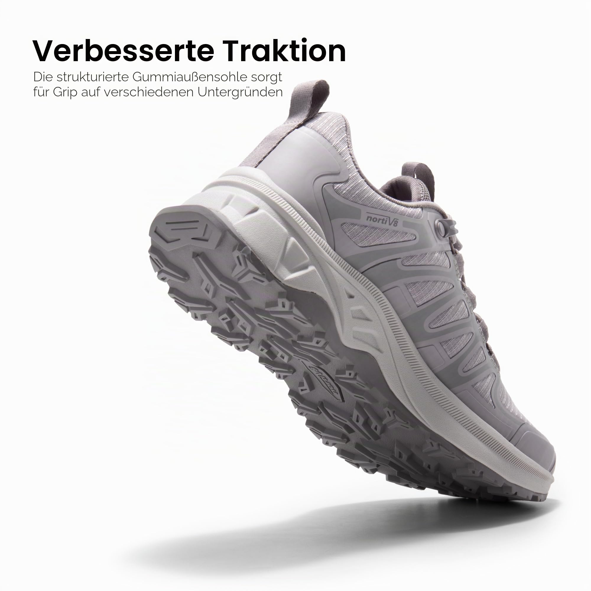NORTIV 8 Damen Schnellschnürung Wanderschuhe Leichte Outdoor Trekking Schuhe für Camping und Freizeit