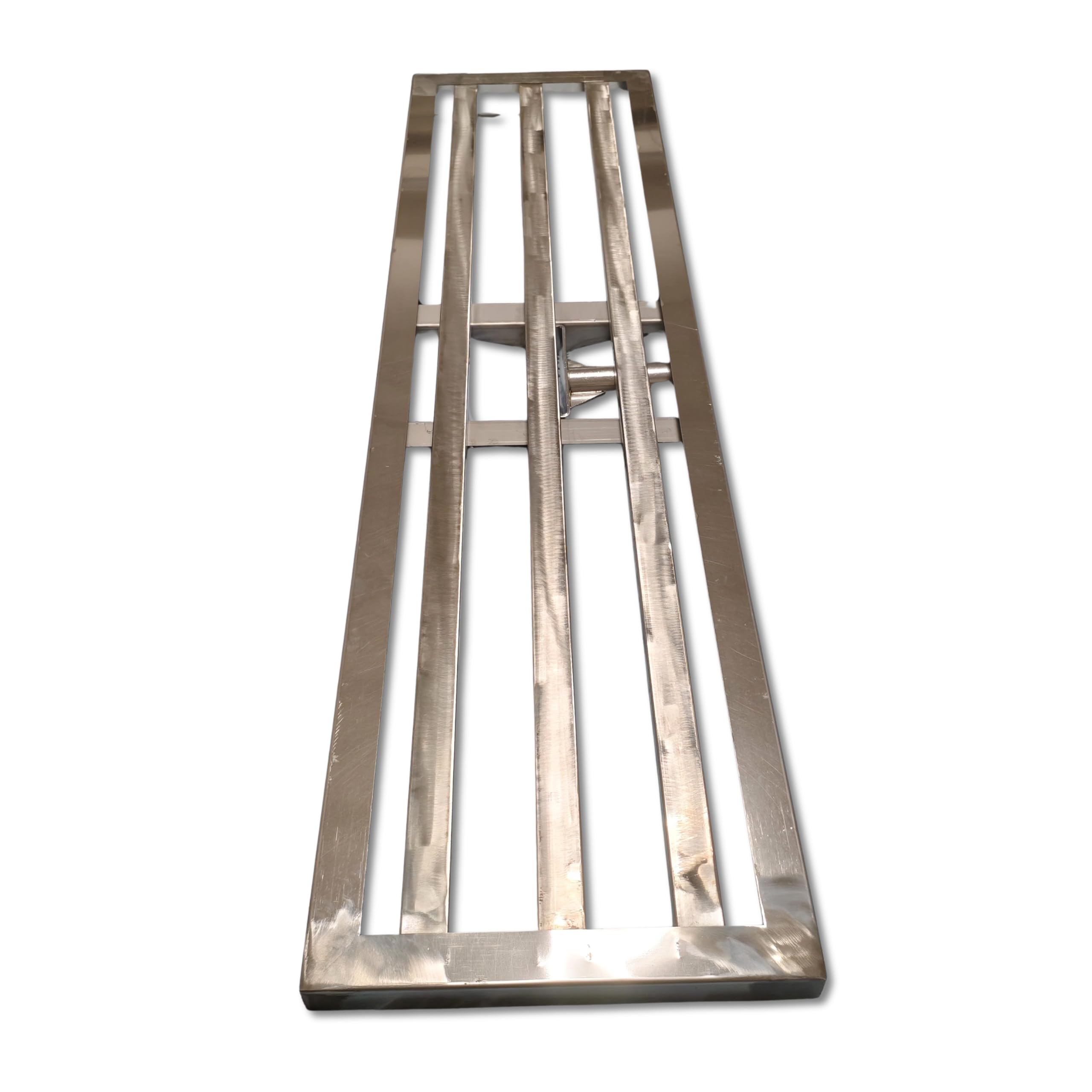 XXL Rasenrakel 100 x 26 cm aus Edelstahl – Profi Leveling Rake ohne Stiel – Flächenebner zum Sanden, Abziehen & Nivellieren – 2,6 kg – Ø 22 mm Stielaufnahme