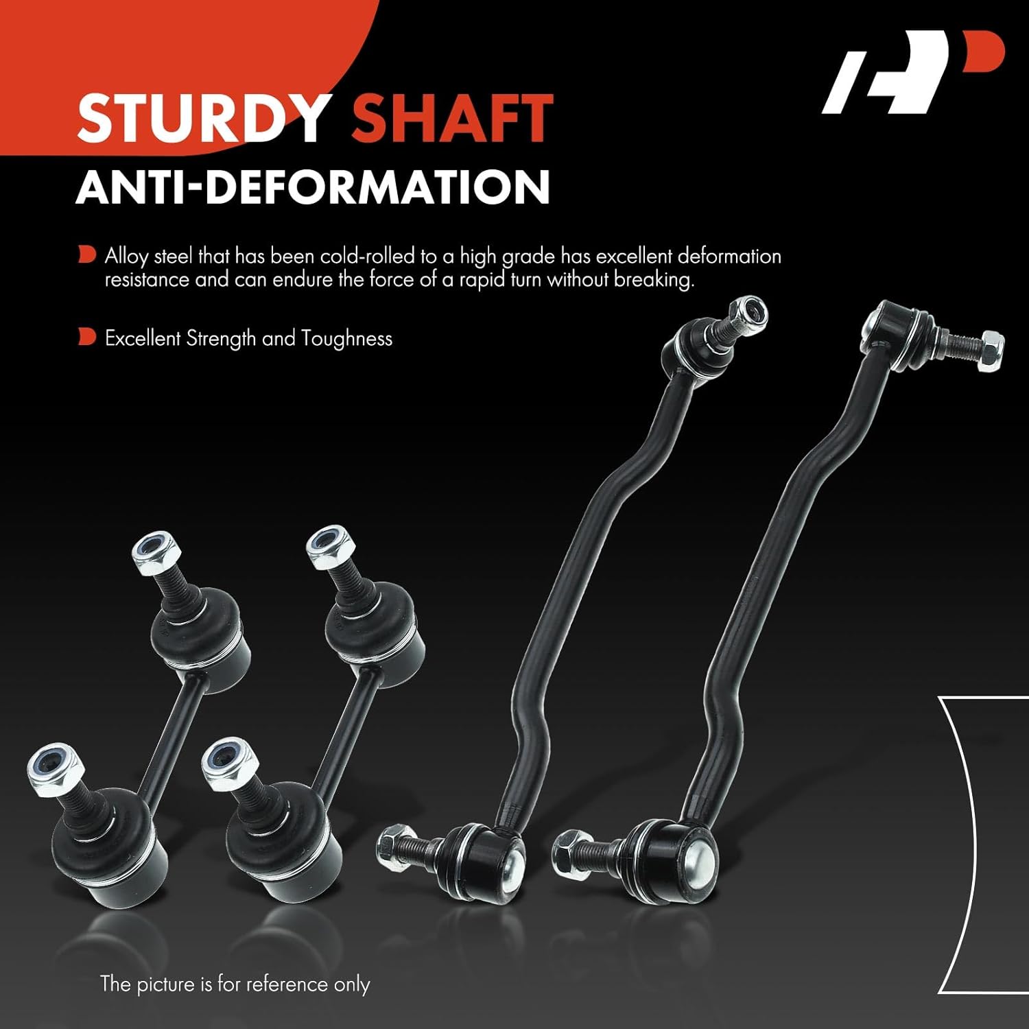 A-Premium Set of 4, Front & Rear Sway Bar Links Kit Stabilizer Bar Links, Compatible with Nissan Altima 2002-2006, Maxima 2004-2008