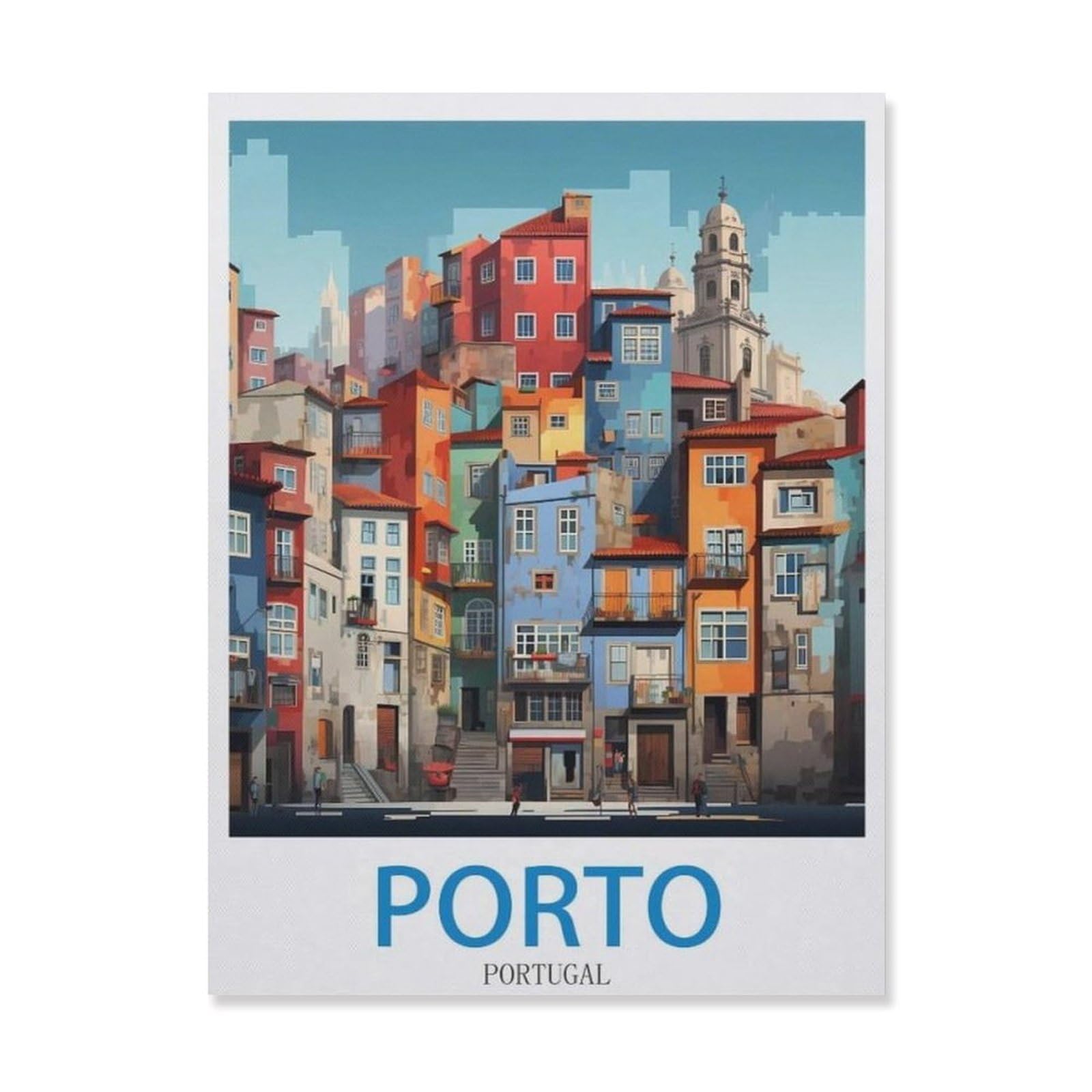 Porto Portugal，Tin Signs Funny Vintage Metal Sign Plaqu Poster Wall Art Pub Bar Kitchen Garden Bathroom Home Decor(20x30cm）8x12 inch-EH37