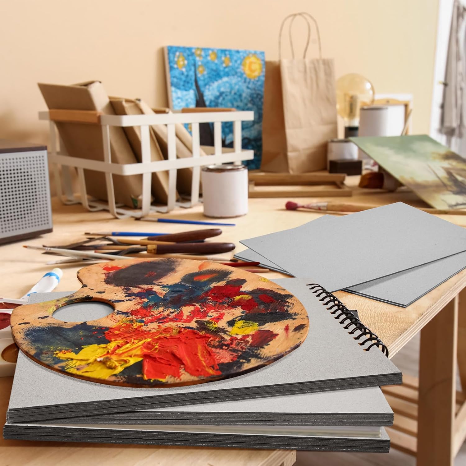 Harloon 70 Pcs 70 Pt 8.5 x 11 x 0.078 Inches Book Board for Binding Thickness Chipboard Sheets Kraft Heavy Duty for Arts and Crafts