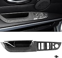 Vista 9 de Jaronx Compatible con BMW Serie 3 E90 LCI/E91 LCI - Manija de puerta lateral del conductor 2008-2011, cubierta de manija de puerta a presión y panel