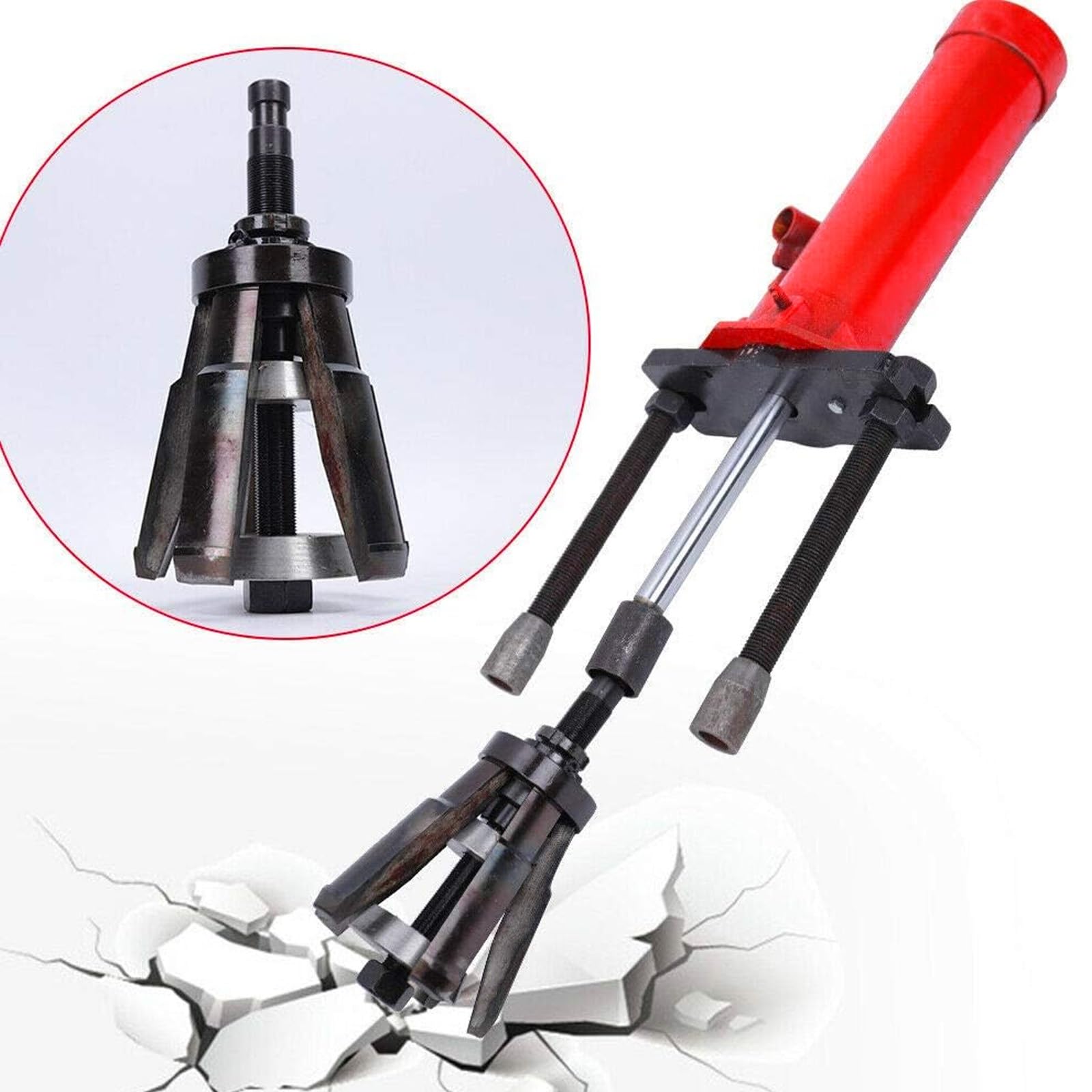 Zestaw narzędzi do ściągania cylindrów, stalowe uniwersalne ściągacze do automatycznej naprawy, 80–135 mm, na mokro i na sucho, zawiera ciągnięcie koła łożyska do ciągnika, ciężarówki i samochodu