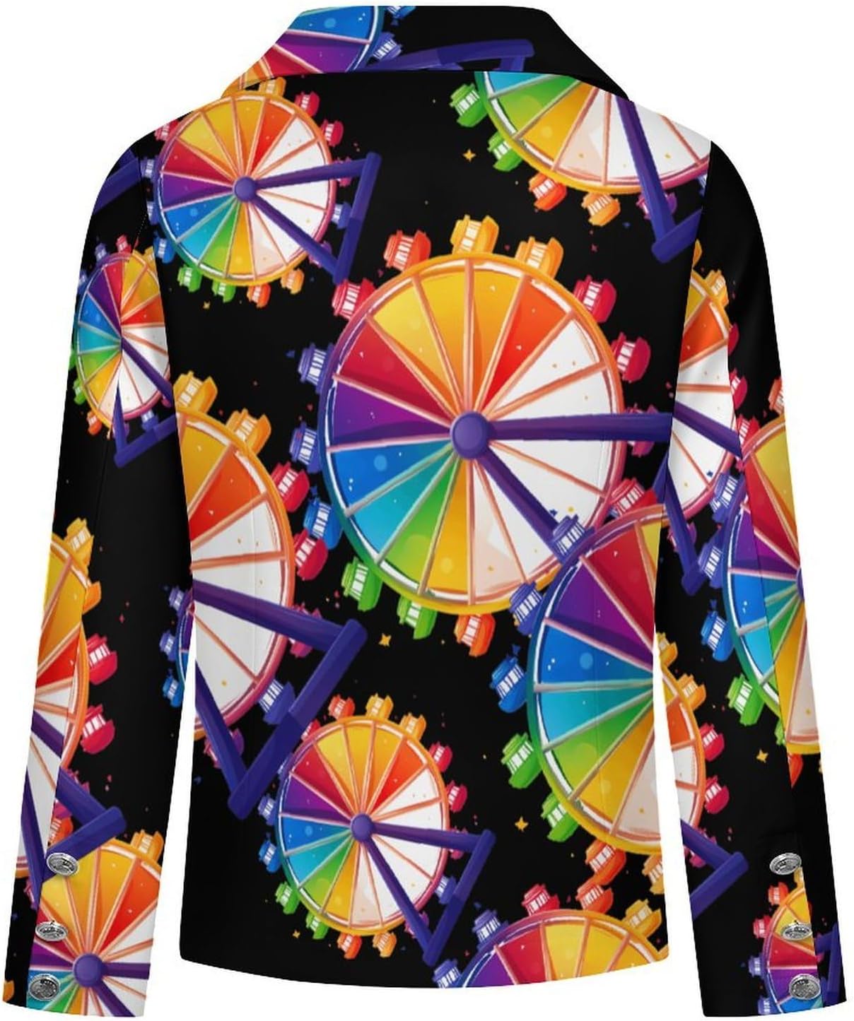 Colorful Ferrous Wheel Chemistry Ferris Women's Blazer Long Sleeve Suits Business Casual Blazers Jackets Lapel Open Front Suit