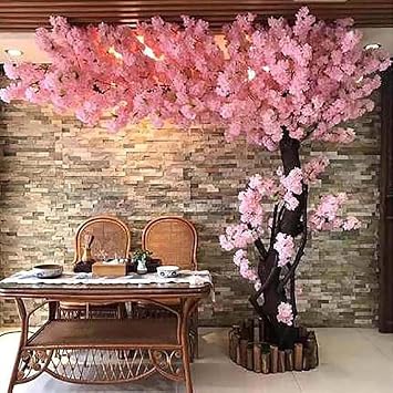 Cherry Blossom Tree Wishing Tree Handmade Shopping Wedding Party Indoor and Outdoor Decoration Artificial Cherry Blossom Tree,001,1.8x1.5m