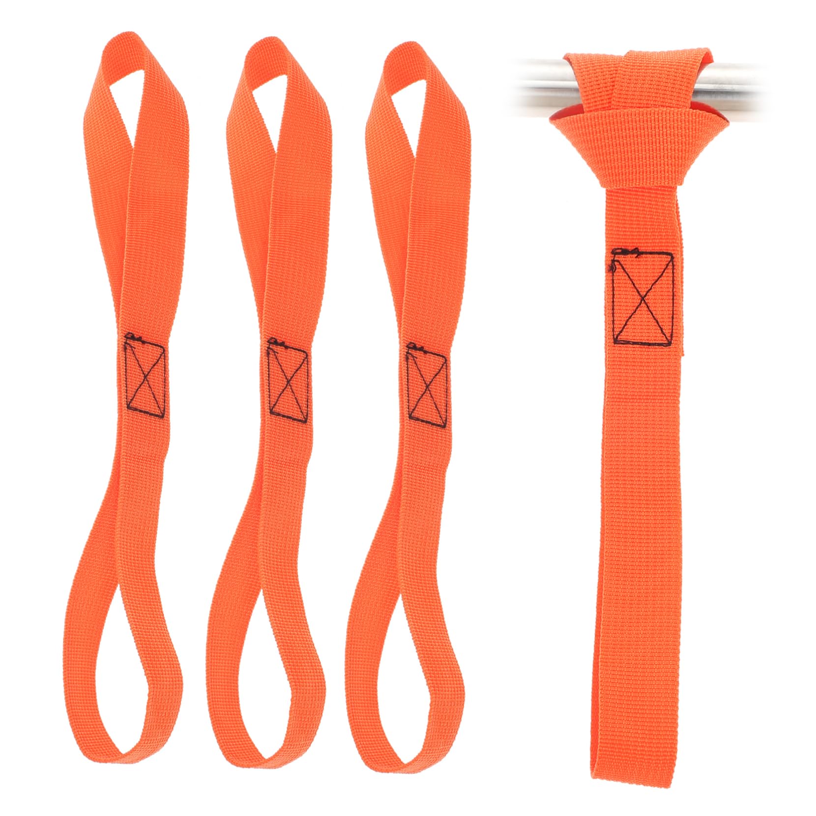 Zerodeko 1set Heavy Duty Tie Down Straps for Motorcycles Scooters Lawn Equipment Durable Cargo Loop Straps Compact Lightweight Versatile for Luggage and Cargo Organization Random Color 4pcs