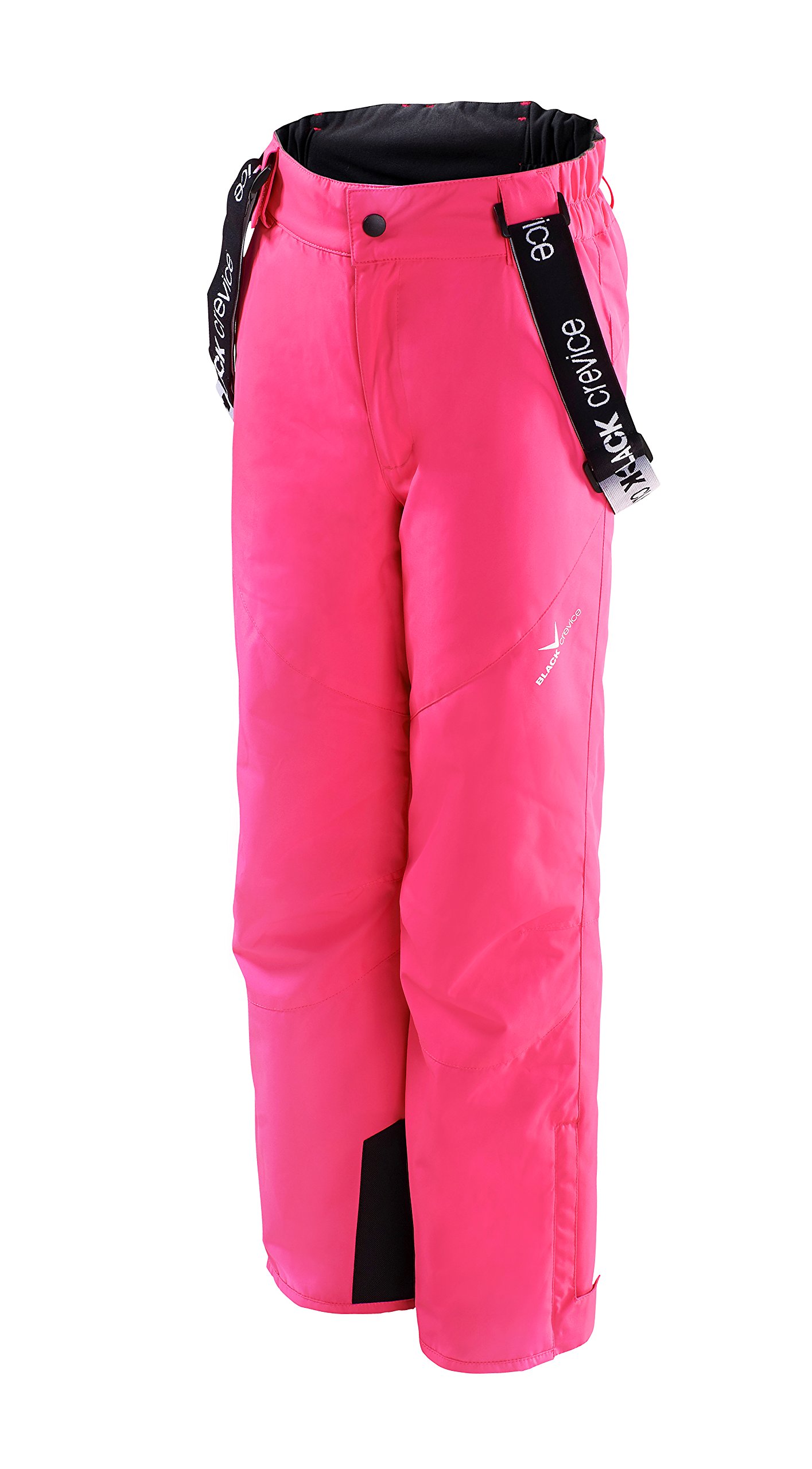 Black Crevice Children's Ski Trousers, Children's, Ski Trousers., BCR251002, Pink, 140 (EU)