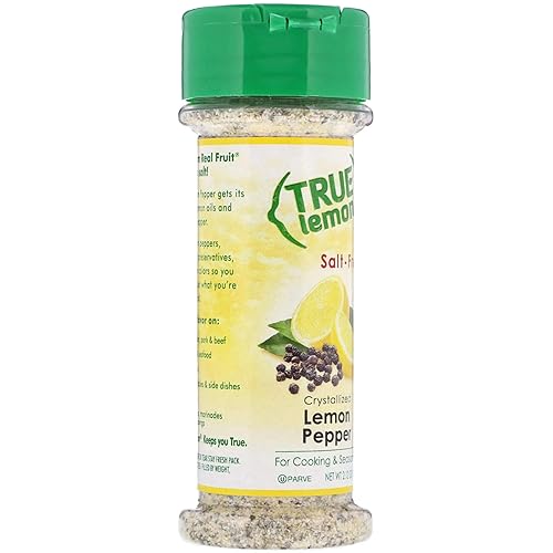 Miniatura 9 de Condimento True Lemon Pepper (paquete de 2) Ingredientes naturales, sin sal, sin gluten