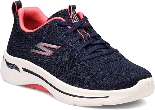 Miniatura 4 de Skechers - Zapatos deportivos para caminar para mujeres, Azul MarinoCoral