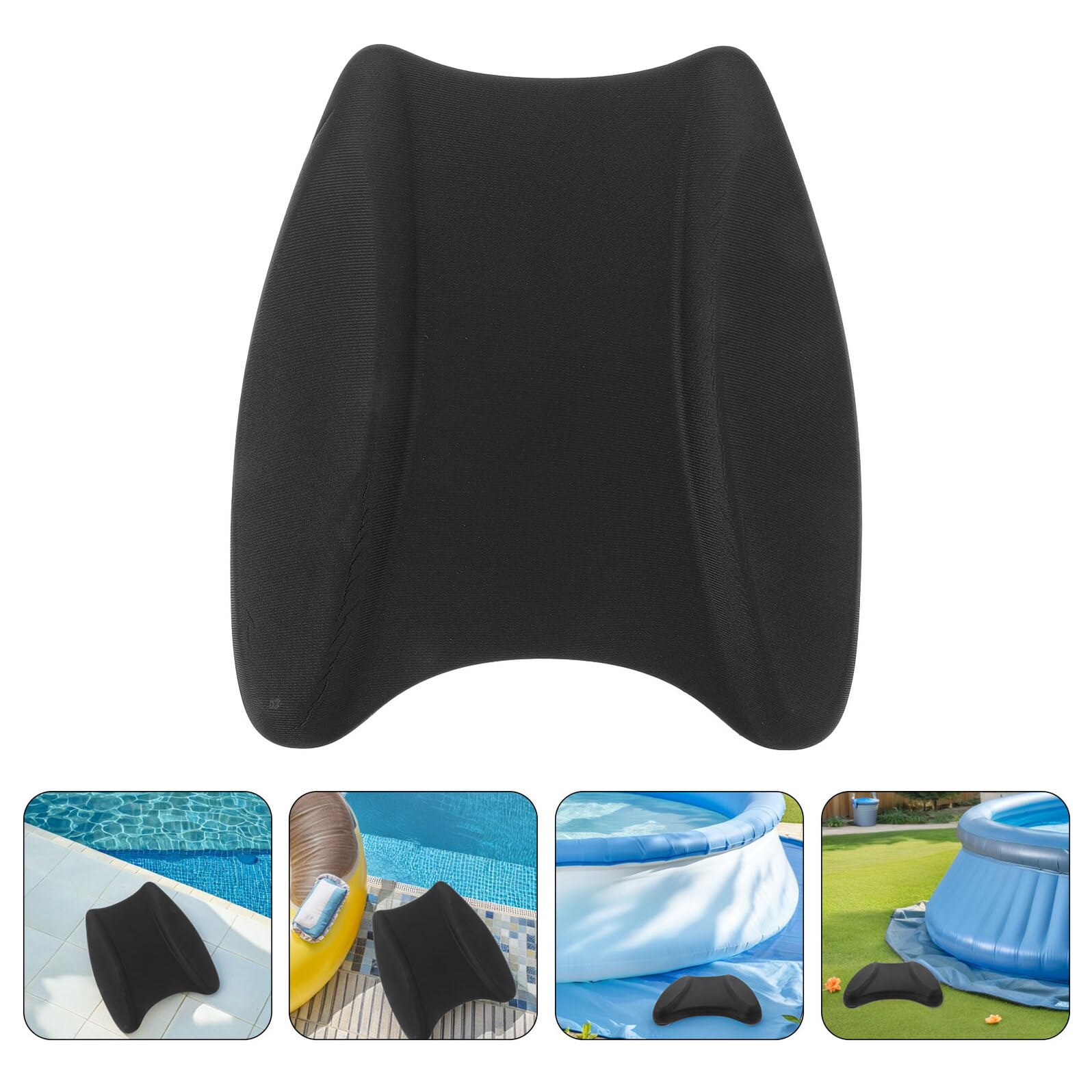 SHERCHPRY Tabla de Natación EVA para Entrenamiento Flotador de Piernas para Adultos de 2 Piezas Negro Equipo Ligero para Natación en Piscina y Mejora de Técnica