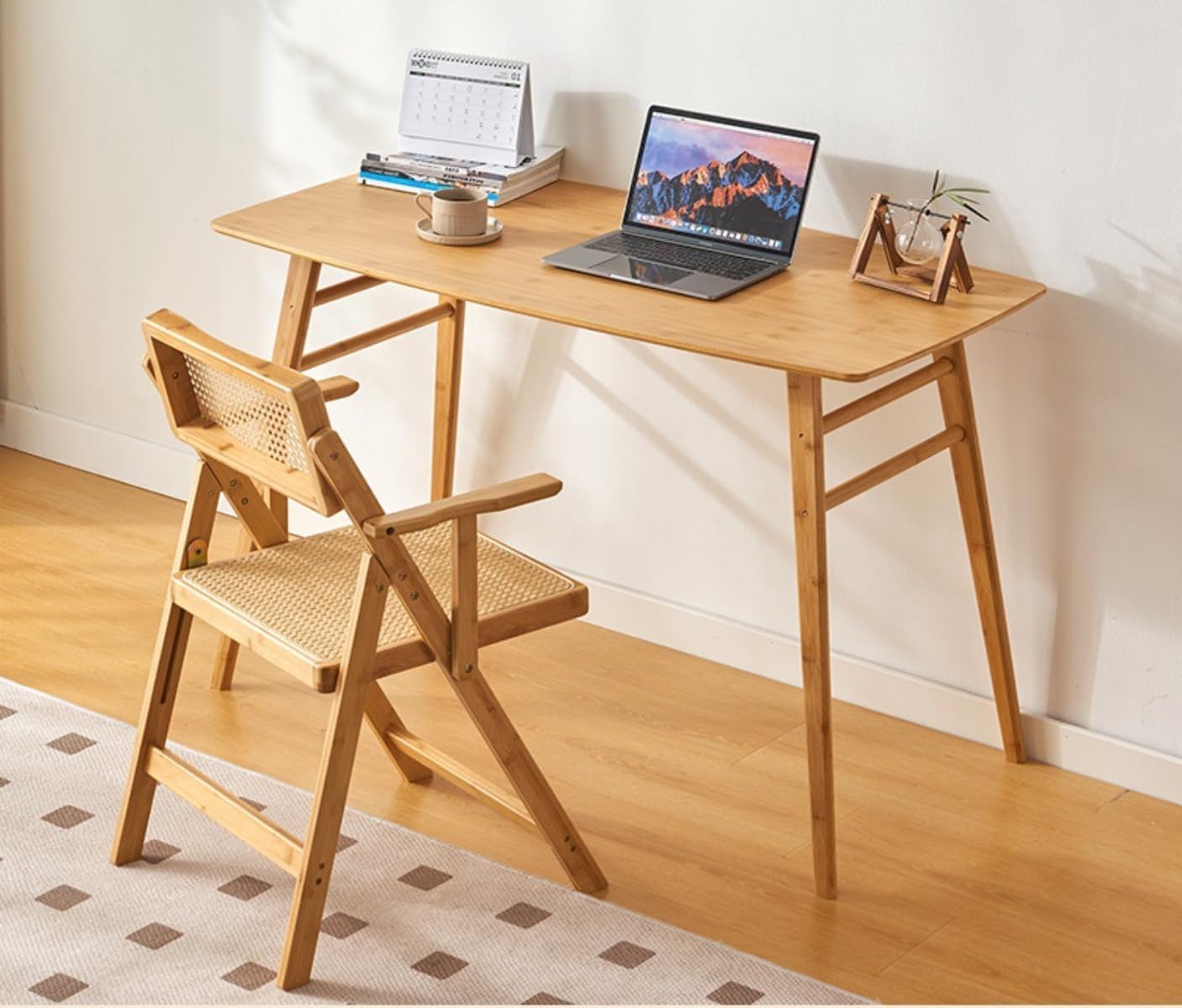 パソコンデスク ゲーミングテーブル 学習机 木製 勉強机 折りたたみ
