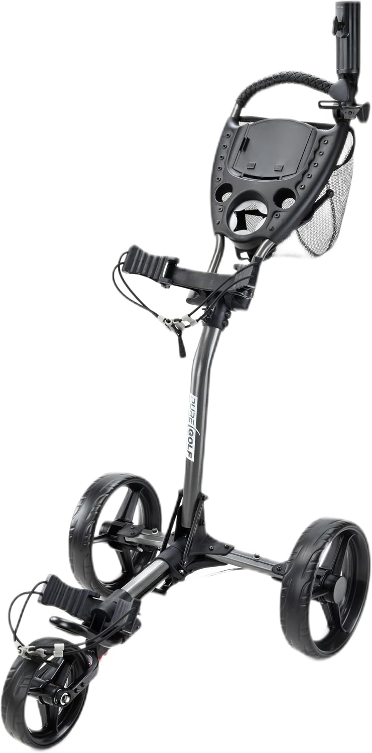 Golf Tri-Glide Metallic Gray Pull Cart