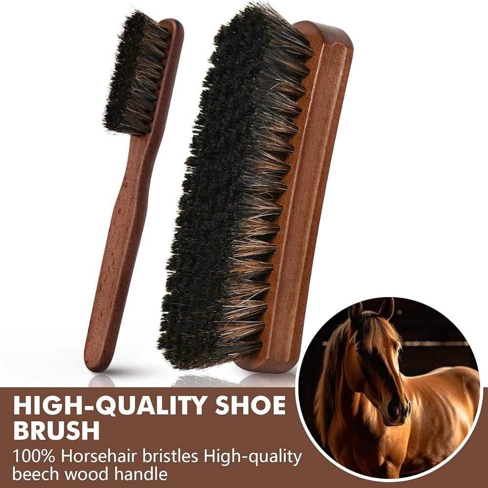 Amazon.com: Henviro Leather Shoe Shine Kit For Men - 13 PCS Shoe