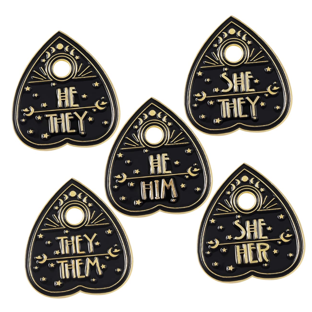 Broches de Solapa con Forma de corazón, de Metal, para Mujer.