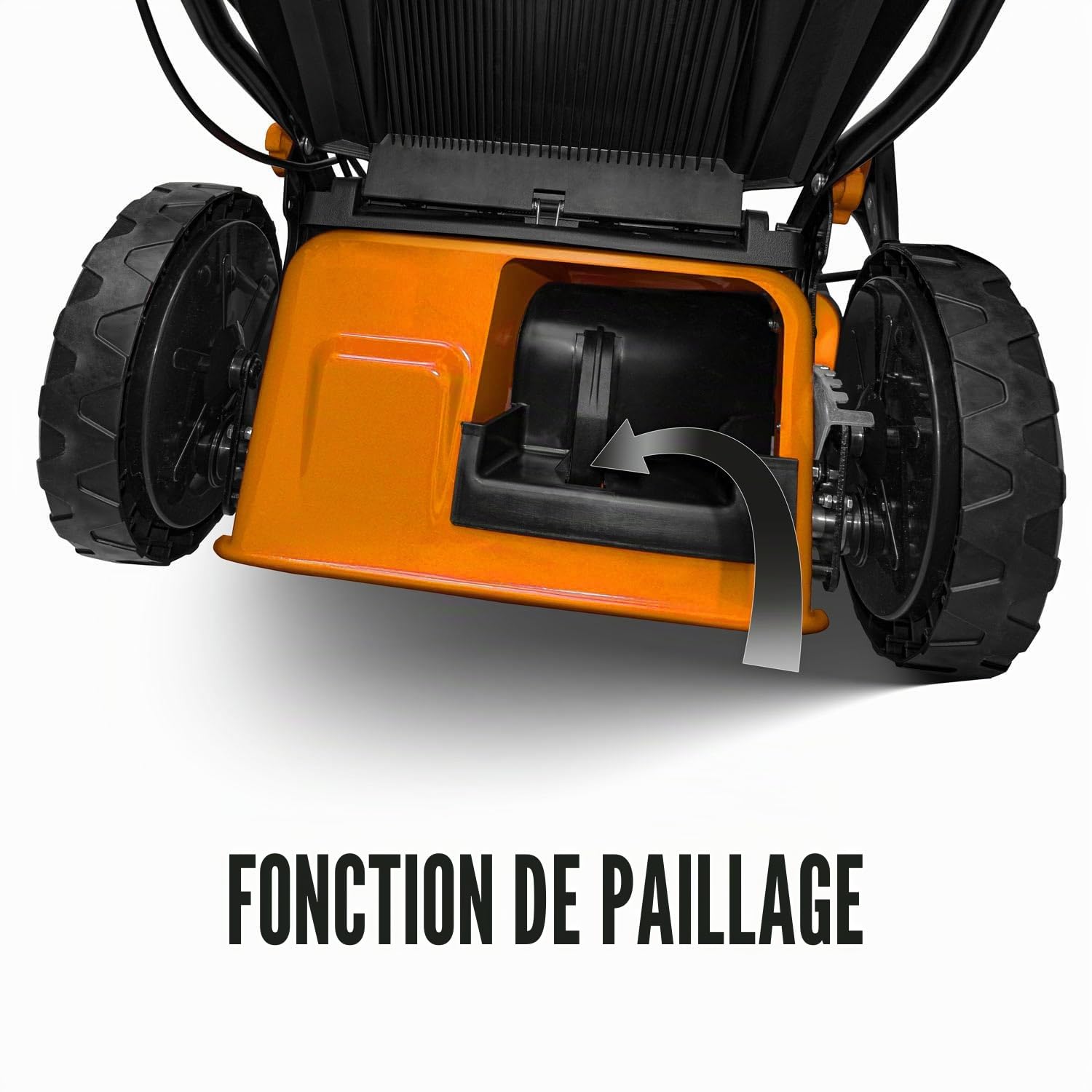 Boudech® Tondeuse automotrice 225cc 5.2p OHV 4 Temps avec e-Start Mulching 4in1 520mm Largeur de Coupe