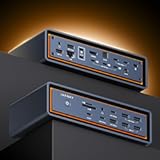 23-in1 FusionDock Max 2 for 120Gbps Thunderbolt 5, Triple Monitor MacBook Docking Station, 6K@60Hz Dock for Mac M1/M2/M3/M4/M5 Pro/Max, HDMI 2.0,140W PD, 10Gbps USB, 2.5 GbE, SD/TF 4.0