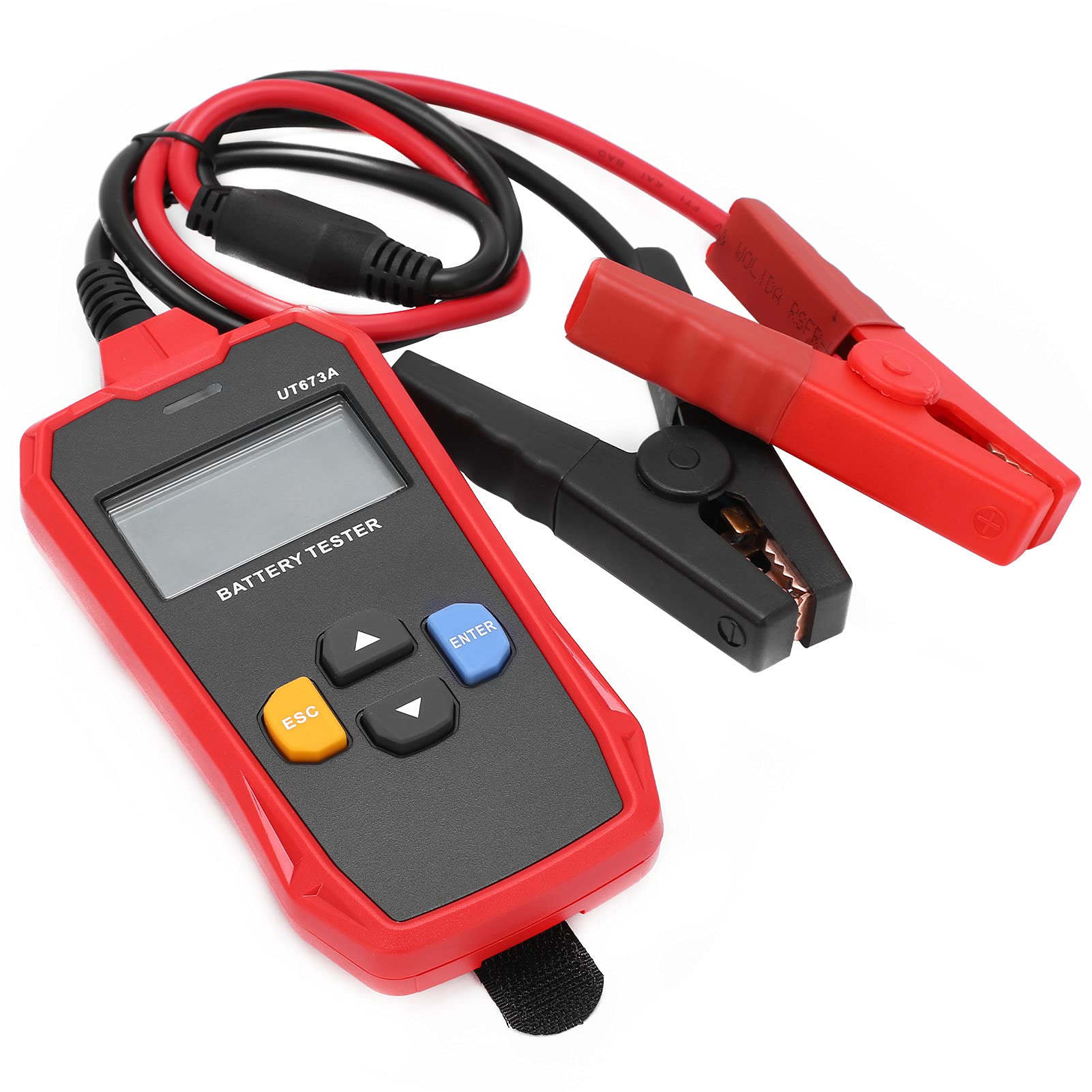 FTVOGUE Tester Akumulatora, Analizator Akumulatora Samochodowego ABS UT673A Cyfrowe Narzędzie Diagnostyczne Samochodu 12 V, Test Przewodności, Kontrola Układu Rozruchu i ładowania w Samochodach