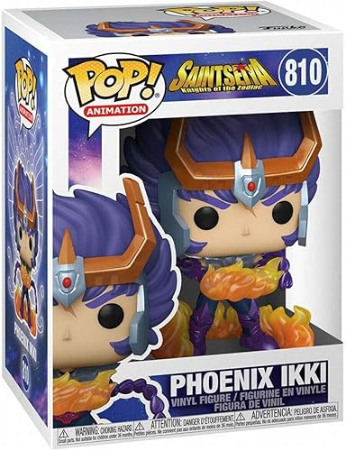 Miniatura 2 de Funko Pop! Anime: Seiya - Figura de vinilo de Phoenix Ikki (con funda protectora de caja de pop)